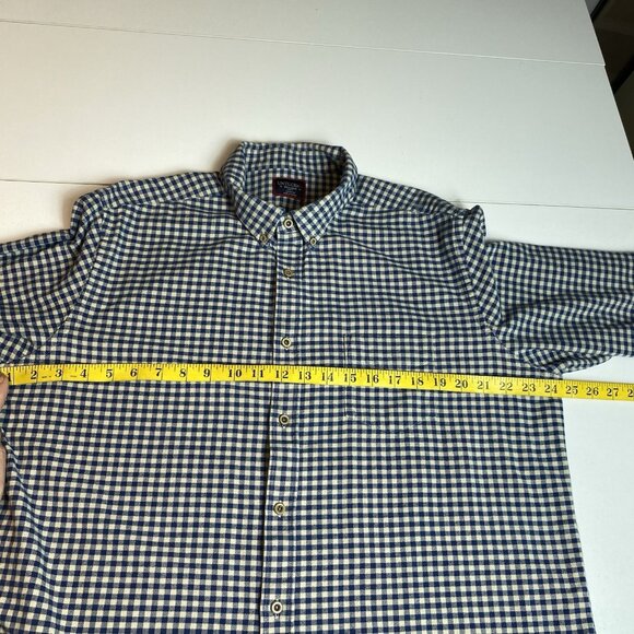 UNTUCKit Mens Flannel Shirt Slim Blue Gingham Check Cerasuolo Button Down Sz XXL - Picture 7 of 8